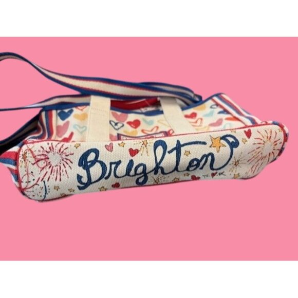 Brighton Red White & You Mini Tote Bag With Colorful Heart Print - Picture 7 of 7